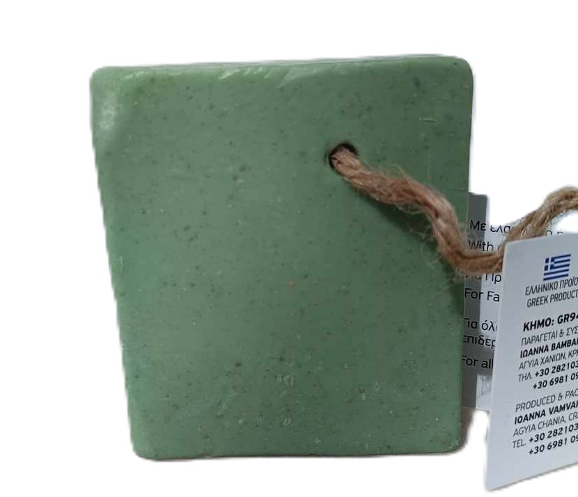 Handmade Green Olive Oil Soap from Crete